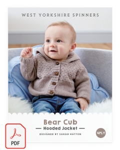 Bo Peep 4ply - Bear Cub Hooded Jacket Pattern (Download)