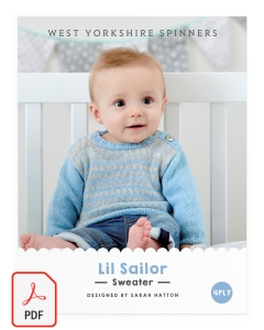 Bo Peep 4ply - Lil Sailor Sweater Pattern (Download)