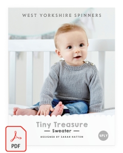 Bo Peep 4ply - Tiny Treasure Sweater Pattern (Download)