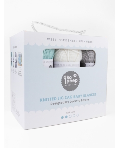 Bo Peep DK - Zig Zag Knitted Blanket Kit