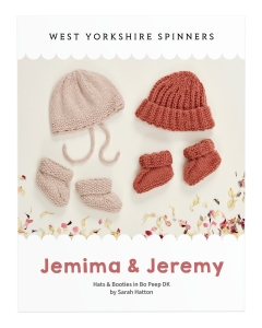 Bo Peep DK - Jemima & Jeremy Hats & Booties Pattern (Printed)