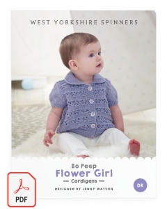 Bo Peep DK - Flower Girl Cardigans Pattern (Download)