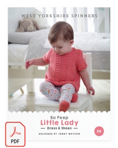 Bo Peep DK - Little Lady Dress & Shoes Pattern (Download)
