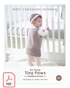 Bo Peep DK - Tiny Paws Pinafore Dress Pattern (Download)