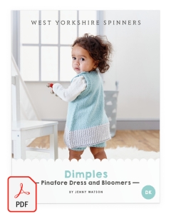Bo Peep DK - Dimples Pinafore Dress & Bloomers Pattern (Download)