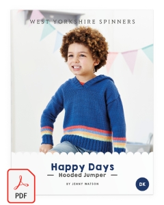 Bo Peep DK - Happy Days Hooded Sweater Pattern (Download)