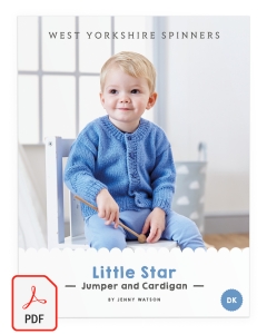 Bo Peep DK - Little Star Sweater & Cardigan Pattern (Download)
