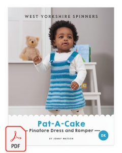 Bo Peep DK - Pat-A-Cake Pinafore Dress and Romper Pattern (Download)