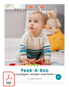 Bo Peep DK - Peek-A-Boo Cardigan, Jumper and Pants Pattern (Download)