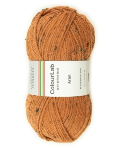 ColourLab Aran - Burnt Orange Tweed