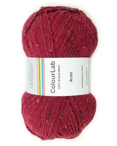 ColourLab Aran - Cherry Red Tweed