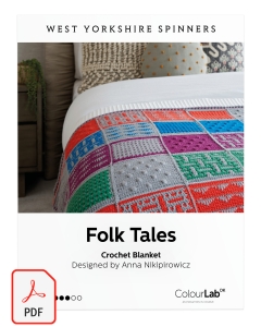 ColourLab DK - Folk Tales Crochet Blanket Pattern (Download)