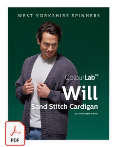 ColourLab DK - Will Sand Stitch Cardigan Pattern (Download)