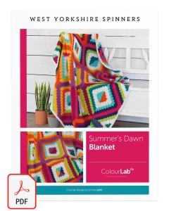 ColourLab DK - Summer’s Dawn Blanket Pattern (Download)
