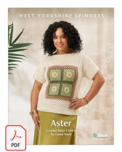 Elements DK - Aster Crochet Daisy T-Shirts Pattern (Download)