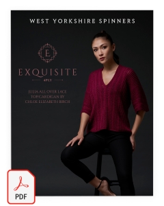 Exquisite 4ply - Julia Lace Top & Cardigan Pattern (Download)