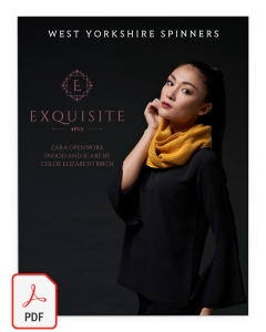 Exquisite 4ply - Zara Openwork Snood & Scarf Pattern (Download)
