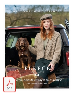 Fleece - Ingleton Ladies Multiway Ripple Cardigan Pattern (Download)