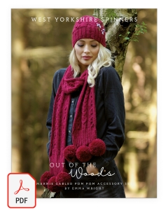 Illustrious DK - Marnie Cabled Pompom Accessory Set Pattern (Download)