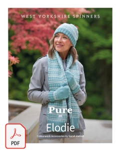 Pure DK - Elodie Colourwork Accessories Single Colour Pattern (Download)