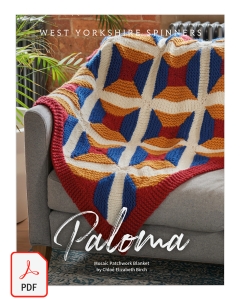 Retreat Super Chunky Roving - Paloma Mosaic Patchwork Blanket Pattern (Download)