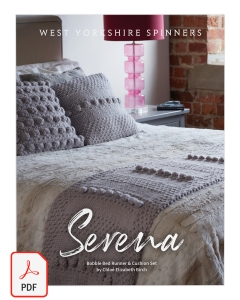 Retreat Super Chunky Roving - Serena Bobble Bed Runner and Cushion Set Pattern (Download)