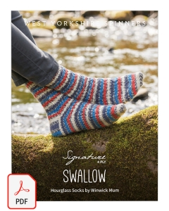 Signature 4ply - Swallow Sock Pattern (Download)