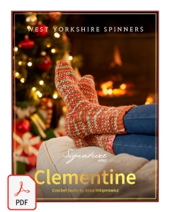 Signature 4ply - Clementine Crochet Sock Pattern (Download)