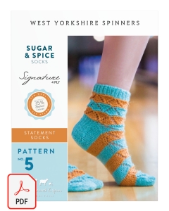 Signature 4ply - Sugar and Spice Socks Pattern (Download)