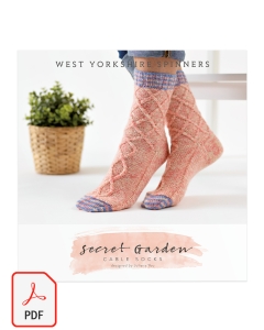 Signature 4ply - Secret Garden Cable Socks Pattern (Download)