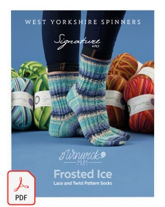 Signature 4ply - Frosted Ice Socks Pattern (Download)