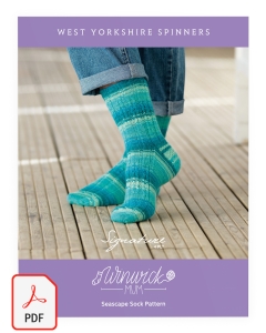 Signature 4ply - Seascape Socks by Winwick Mum Pattern (Download)