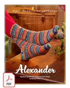 Signature Sparkle 4ply - Alexander Knitted Socks Pattern (Download)