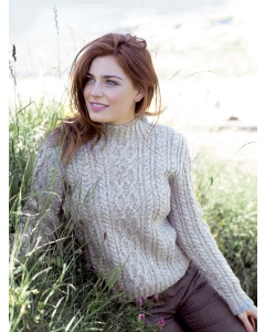 The Croft Wild Shetland Aran Roving - Alana Cabled Sweater Pattern