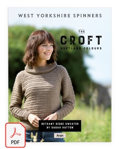 The Croft Aran - Bethany Ridge Sweater Pattern (Download)