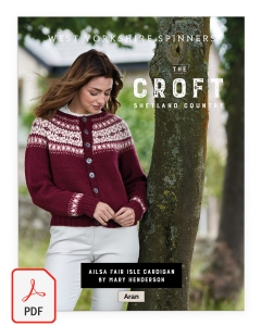The Croft Aran - Ailsa Fair Isle Cardigan Pattern (Download)
