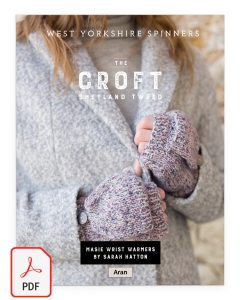 The Croft Aran - Maisie Wrist Warmers Pattern (Download)
