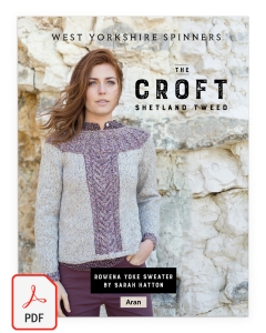 The Croft Aran - Rowena Yoke Sweater Pattern (Download)