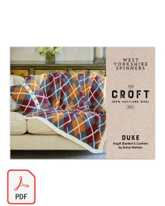 The Croft - Duke Argyll Blanket and Cushion Pattern (Download)